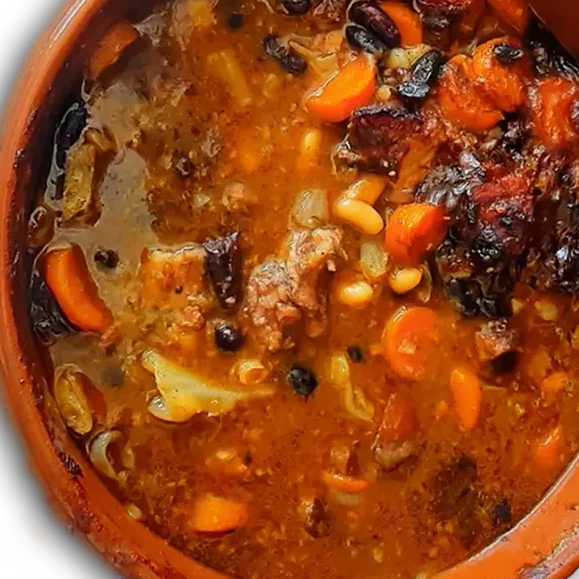 Un plat de cassoulet