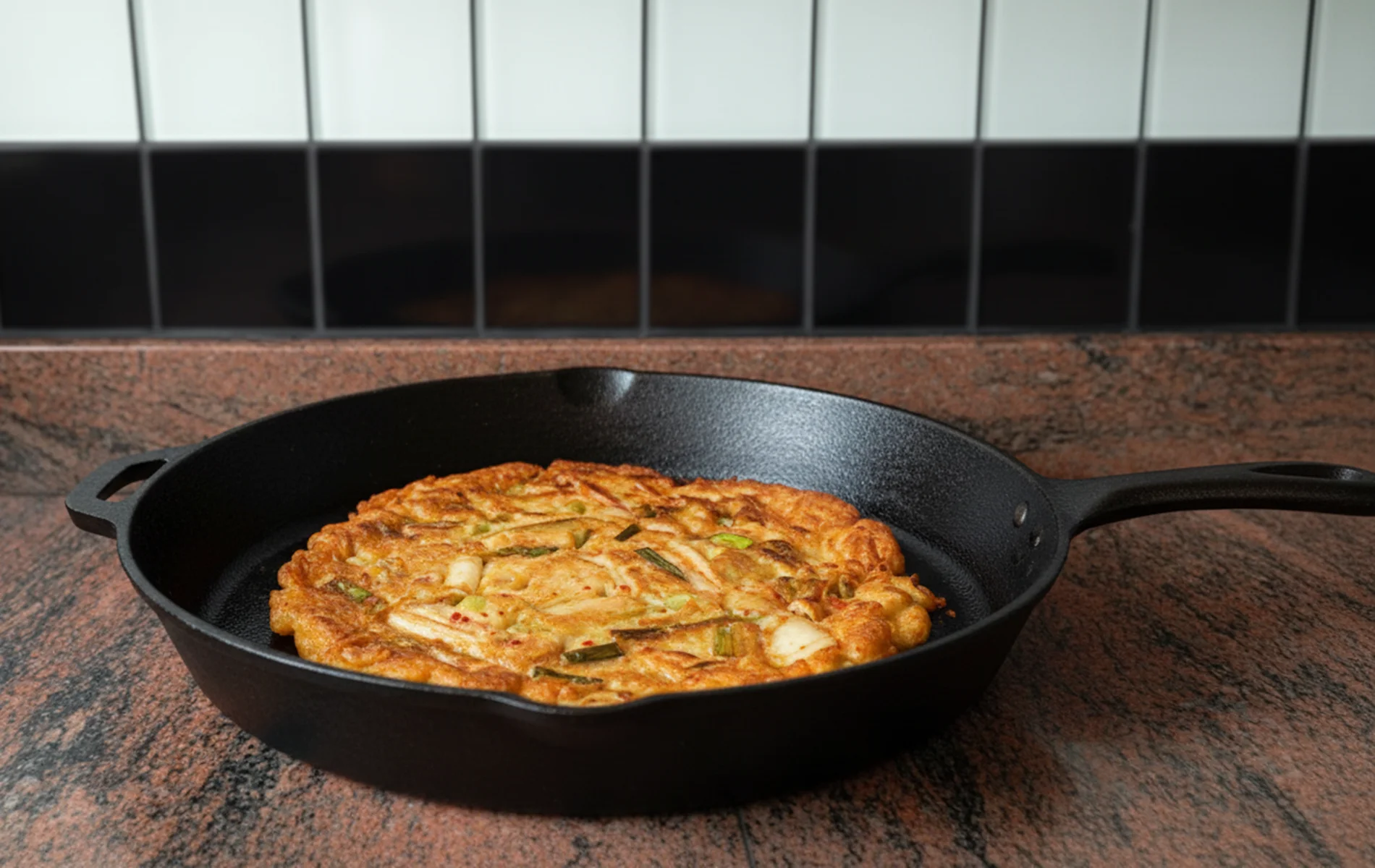 Galettes au kimchi « kimchi jeon » (Corée)