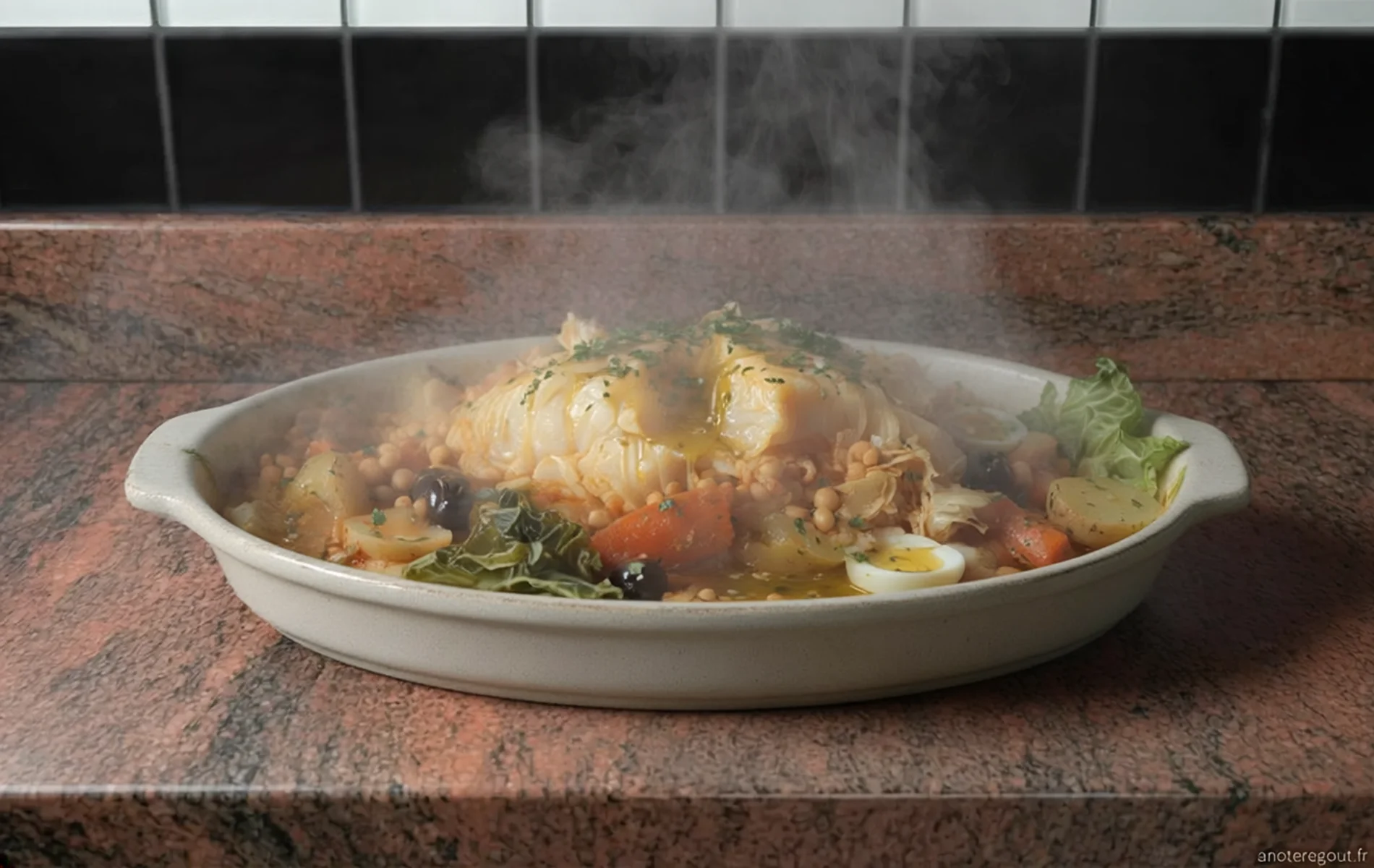 Morue en pot-au-feu « Bacalhau com todos » ou « Bacalhau cozido » (Portugal)