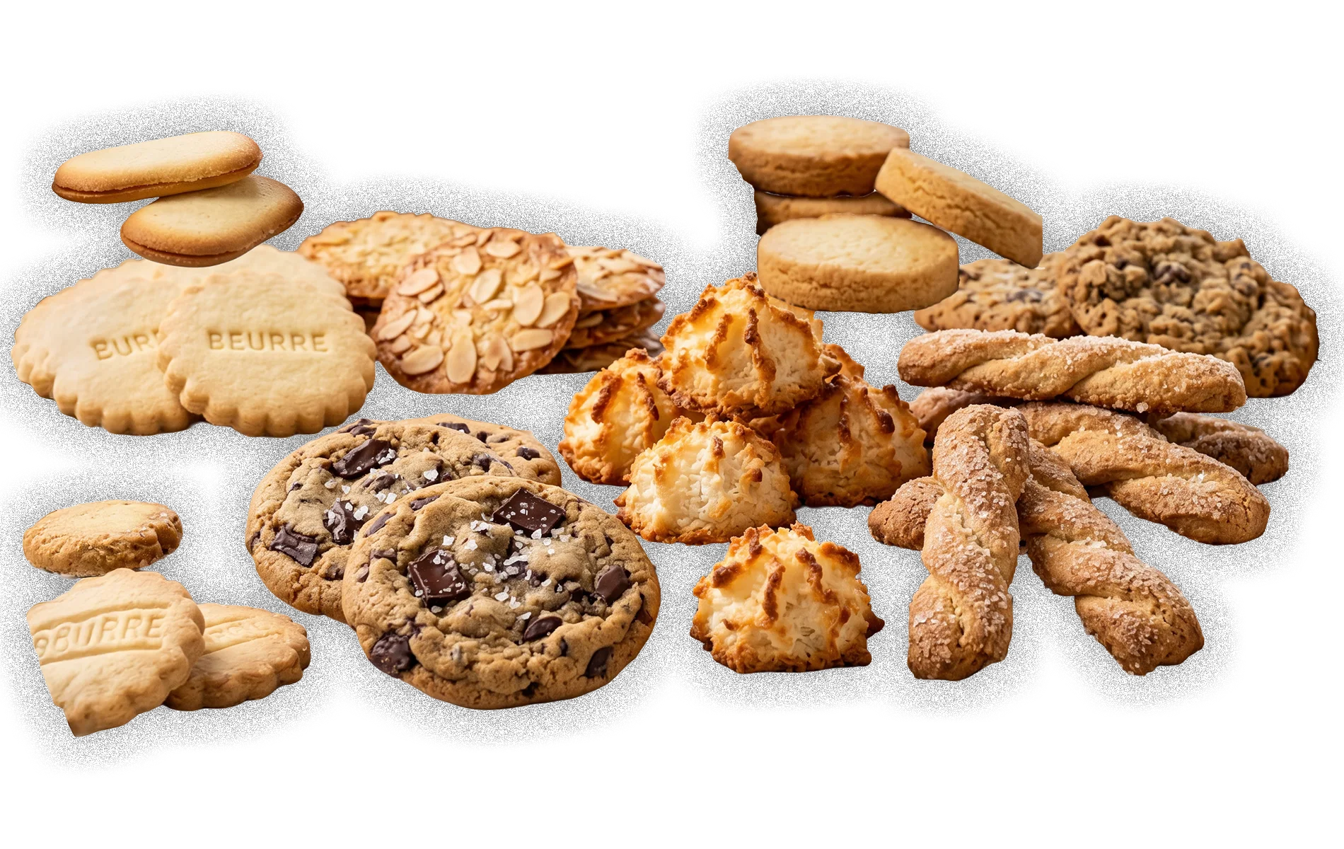Une vari&eacute;t&eacute; de biscuits 