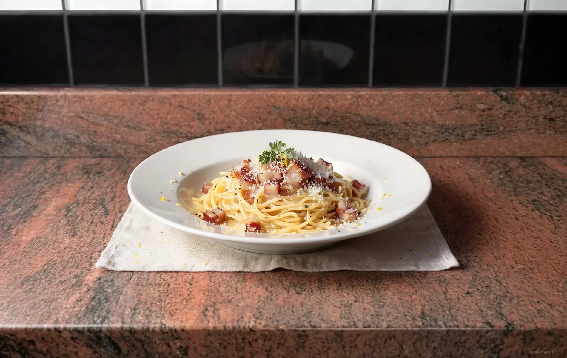 Calamars façon carbonara