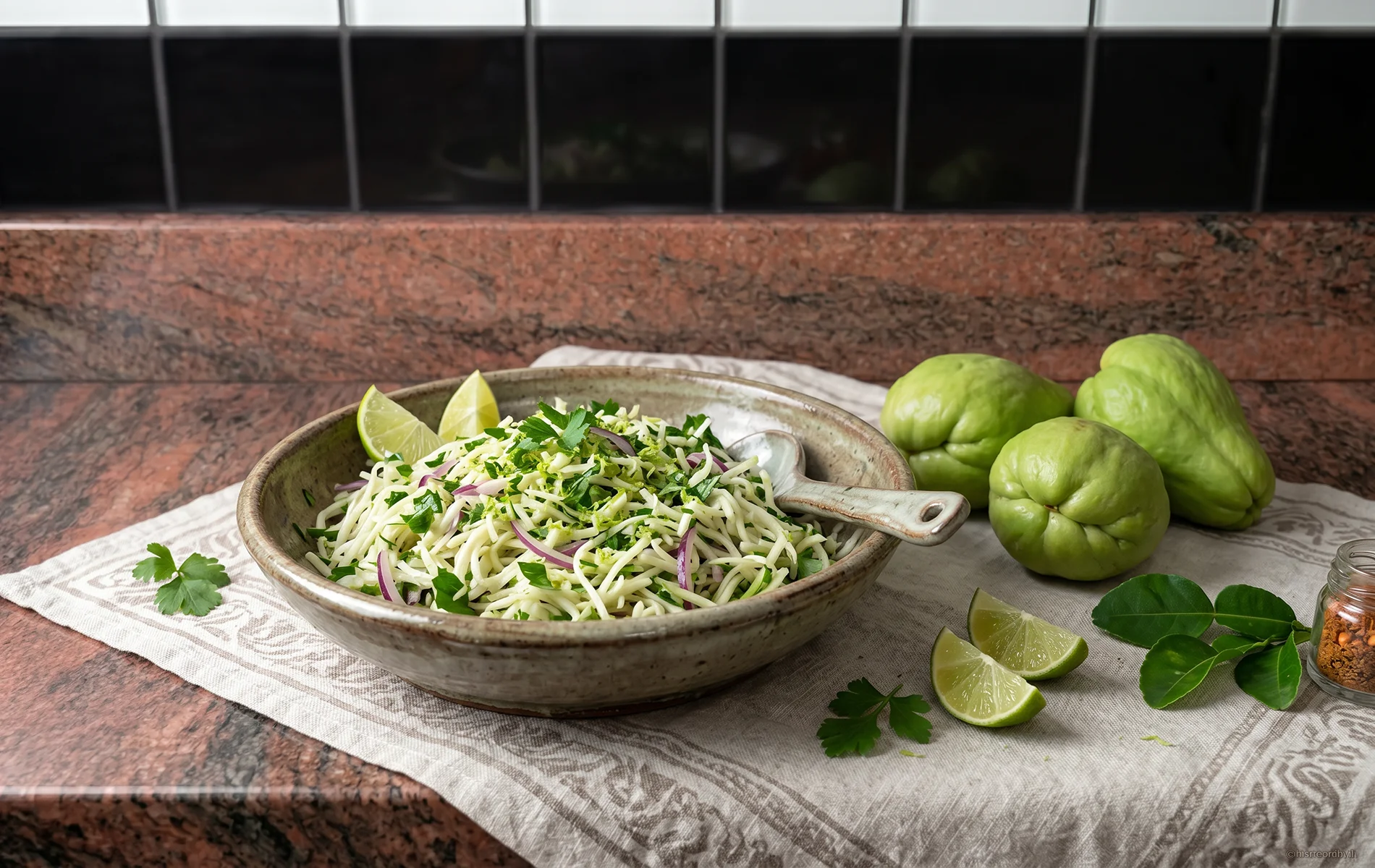 Salade chouchou (Île de la Réunion)