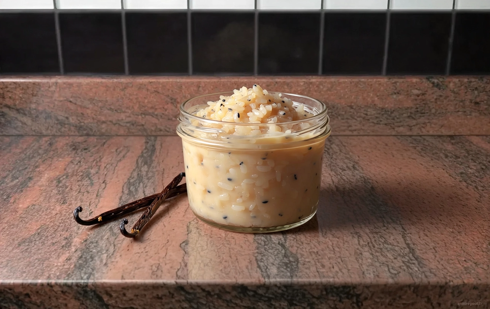 Riz au lait traditionnel à la vanille
