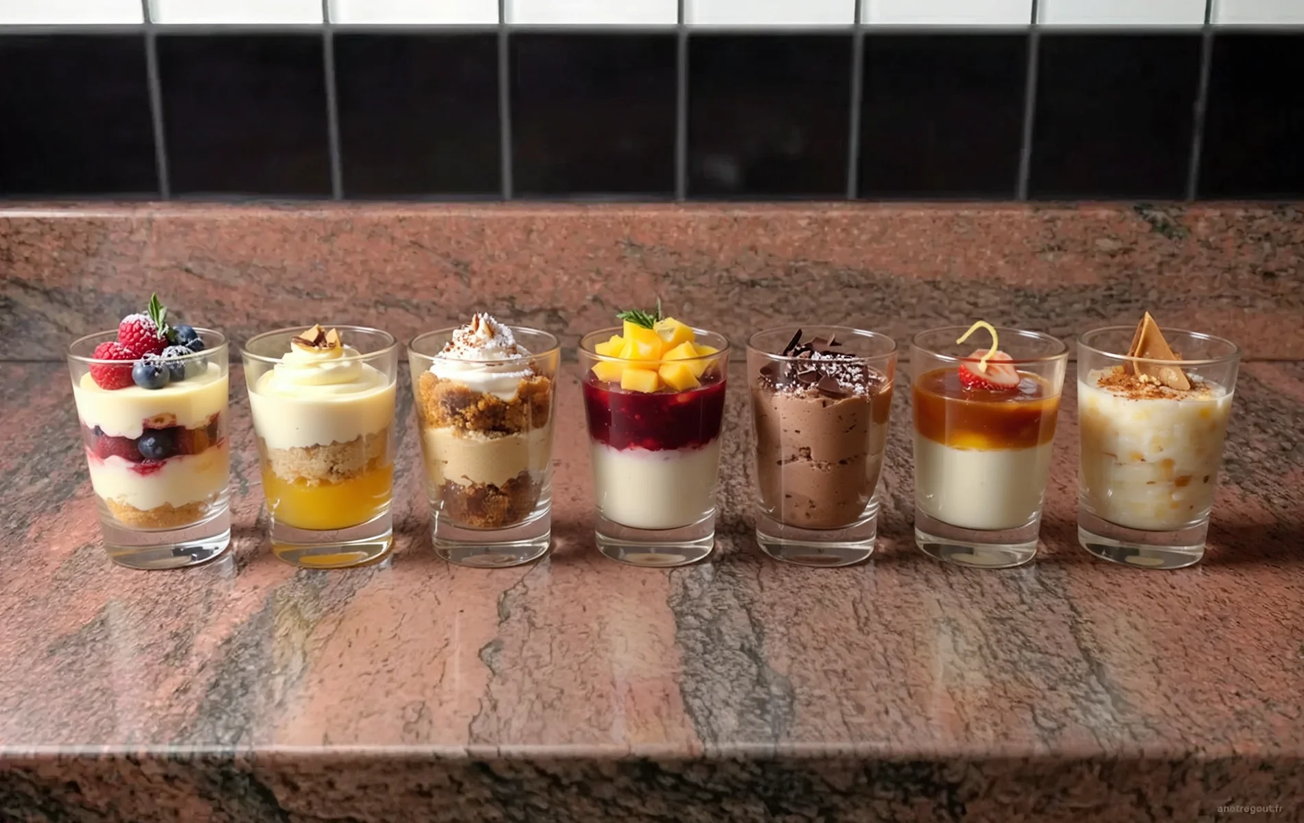 Verrines sucrées