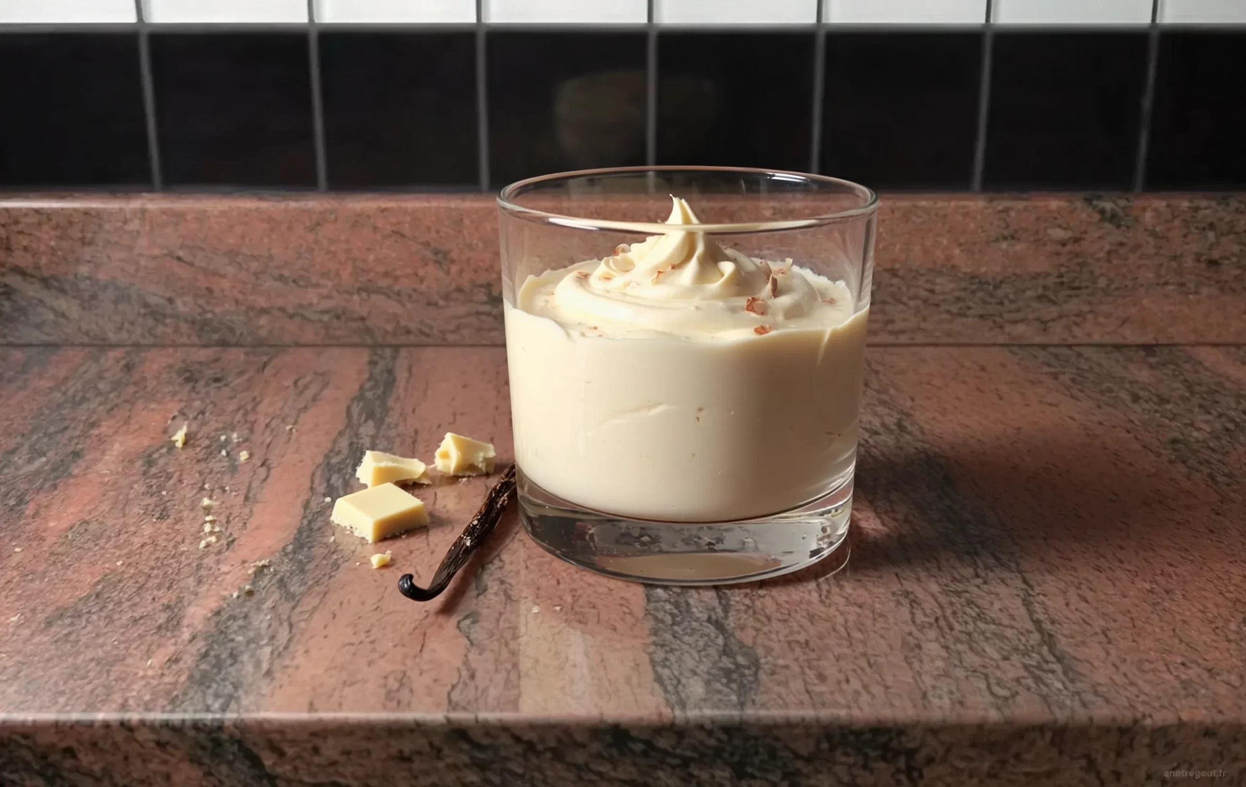 Mousse au chocolat blanc
