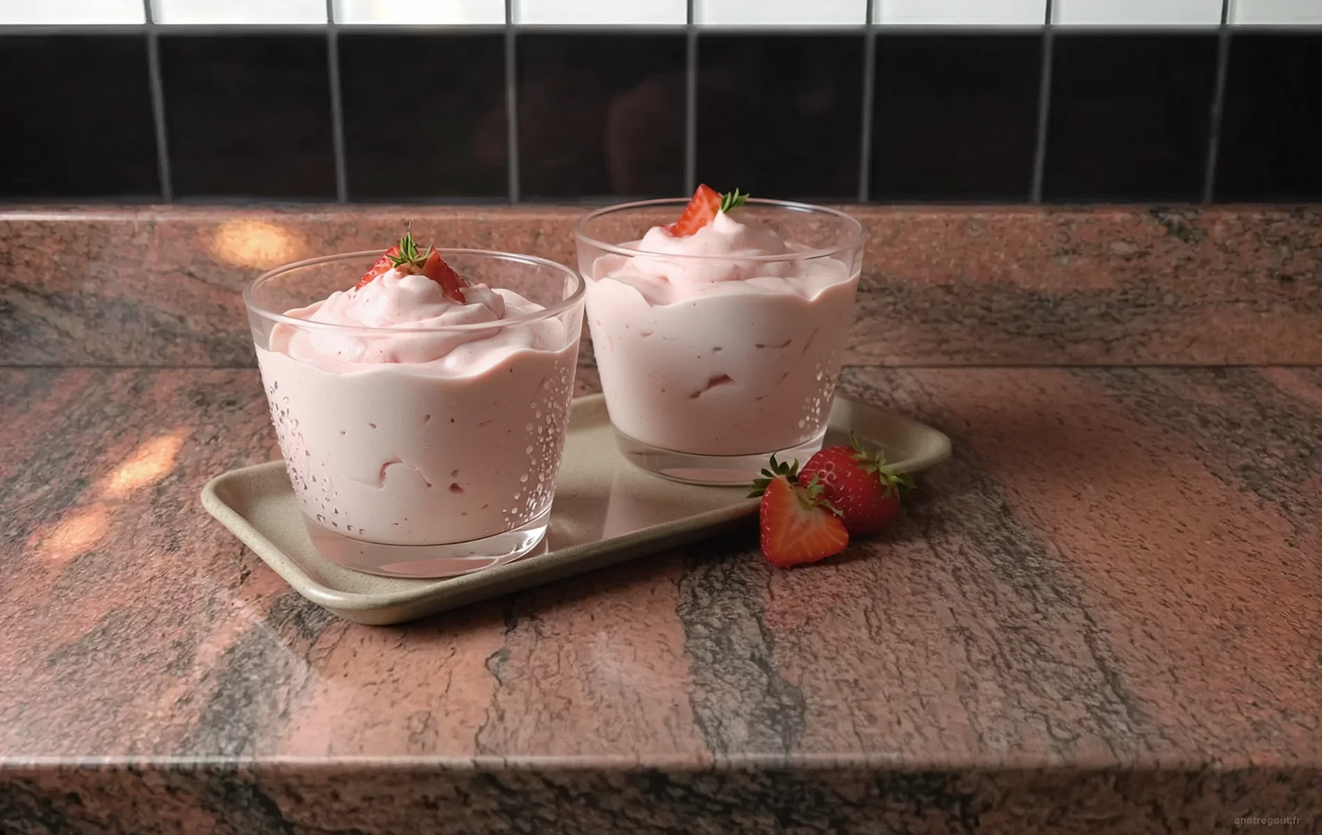 Mousse fomico à la fraise de Linda VONGDARA
