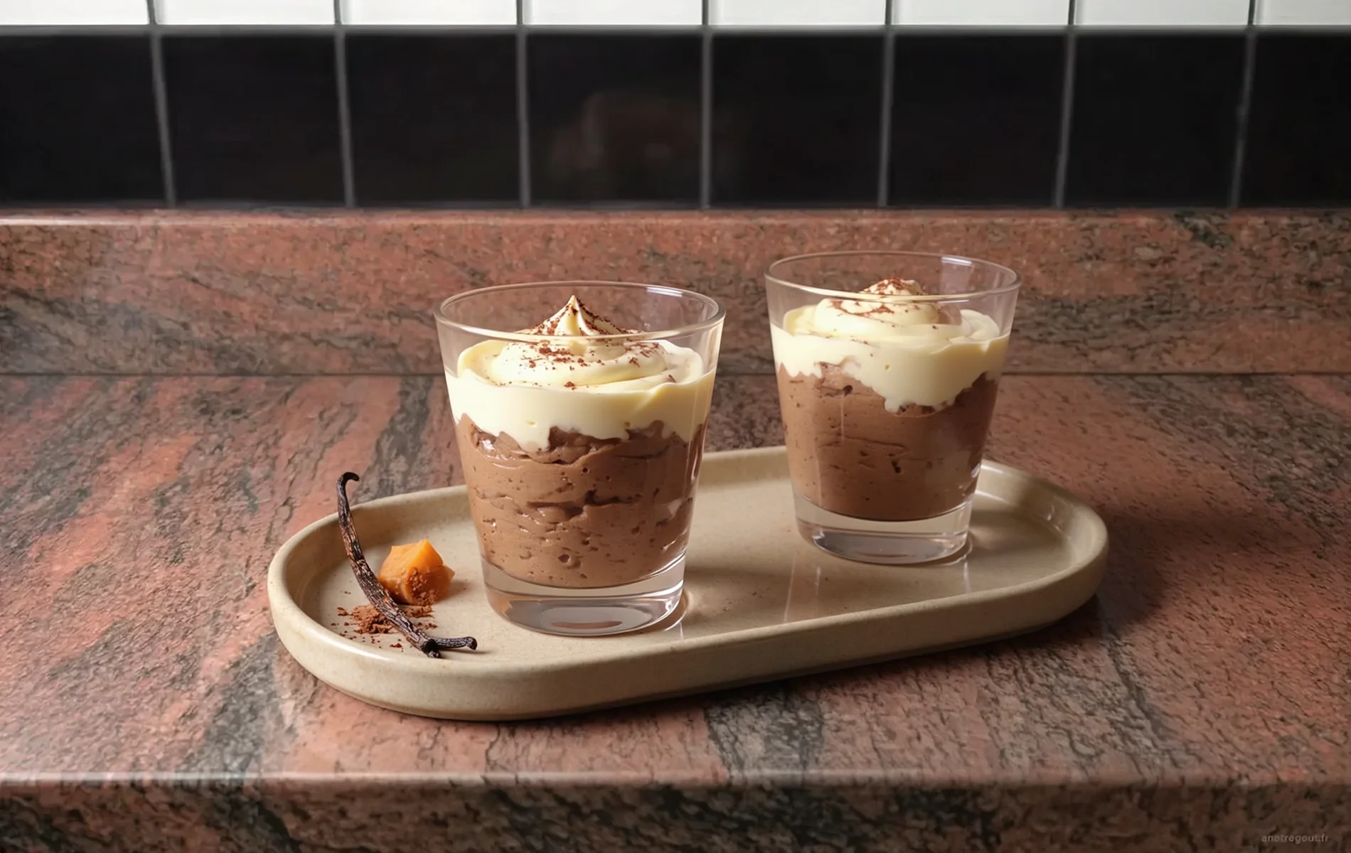Mousse de patate douce au cacao de Christian Antou (Île de la Réunion)