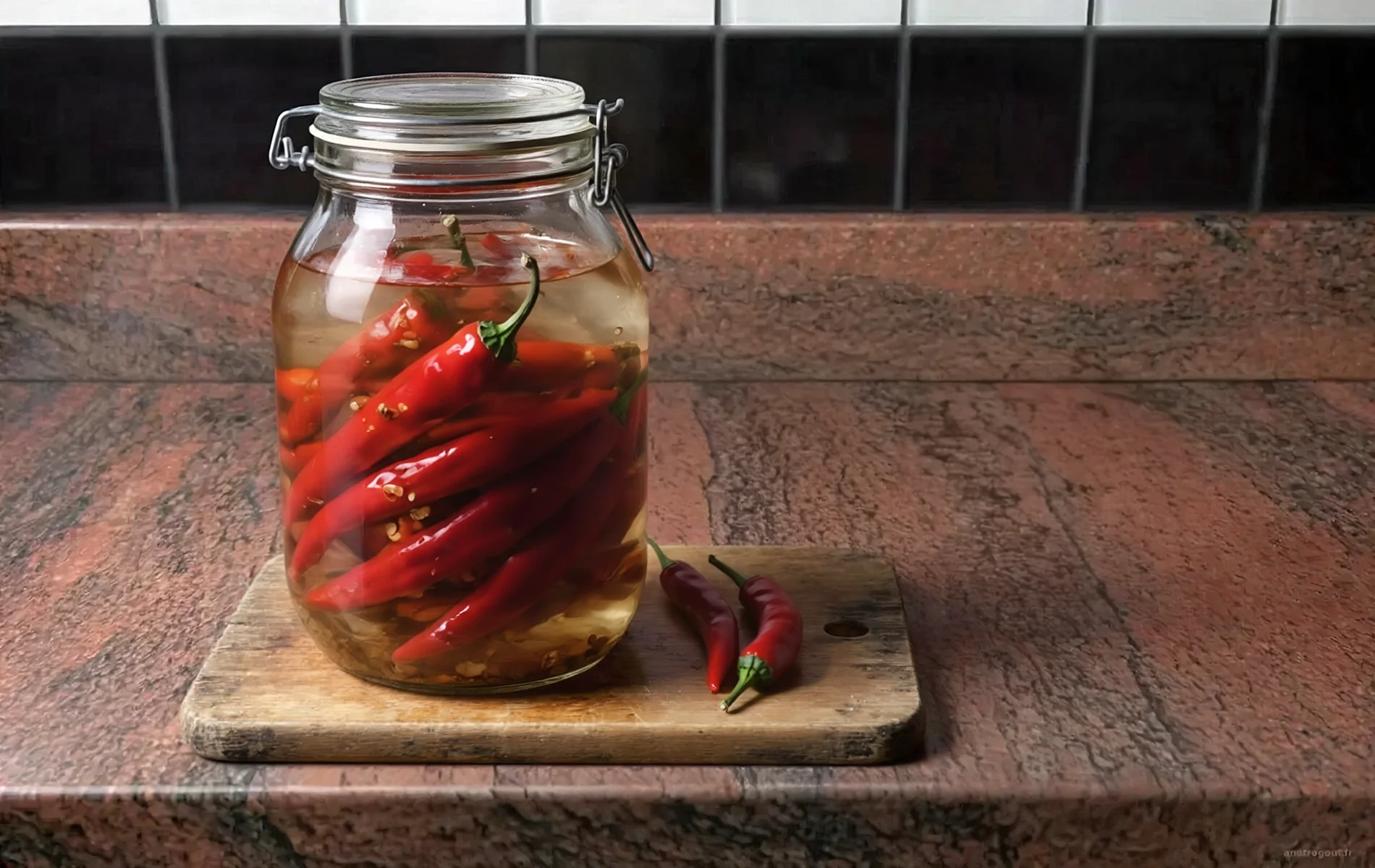 Piments lactofermentés en saumure